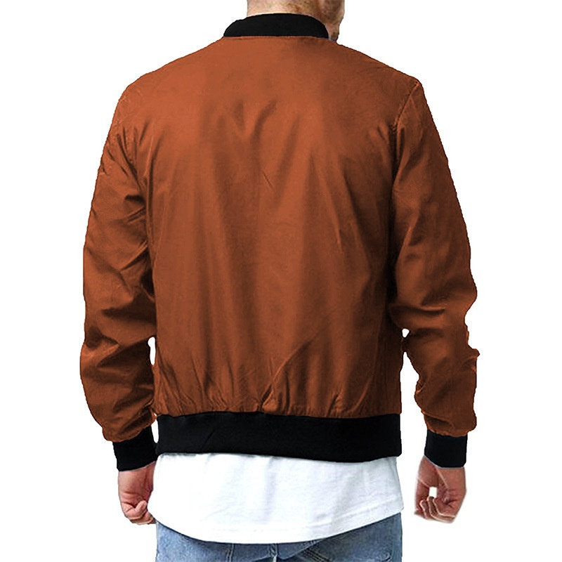 ActiveGo ActiveGo New European American Style Bomber Spring And Autumn Cross-Border Casual Trendy Plus Size Men's Zipper Jacket 5XL_voghion.com