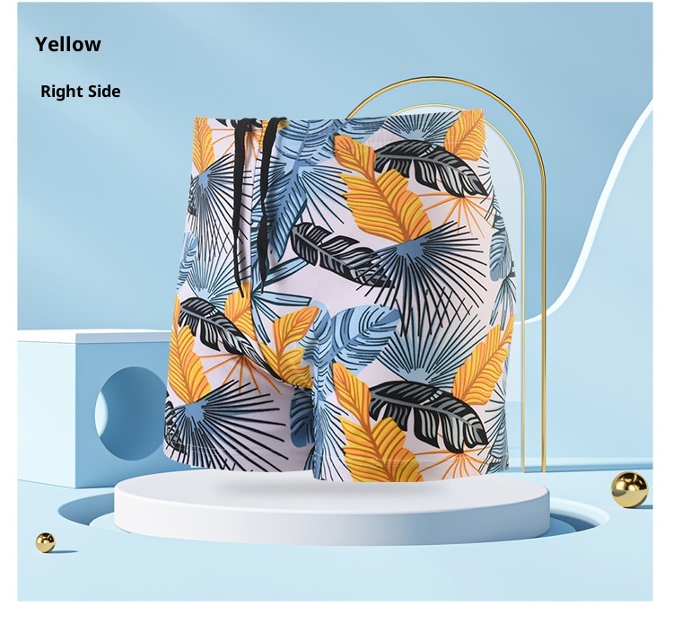 001 Neue Herren-Badehose mit Anti-Peinlichkeits-Print, modisch, große Größe, locker, aus Polyester, mit Kordelzug, für Strandurlaub_voghion.com