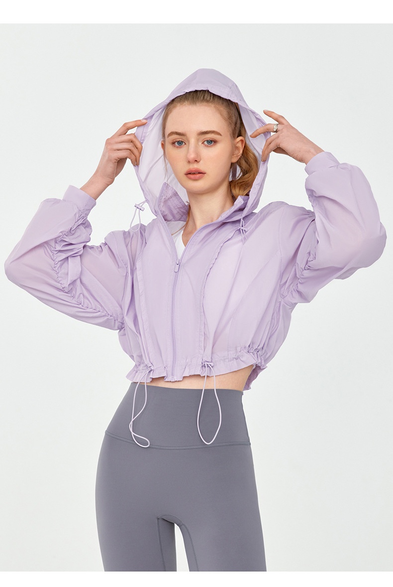 ActiveGo ActiveGo Haut de sport court et léger à taille marquée pour femme, idéal pour les activités de plein air, les déplacements quotidiens et les loisirs, couleur unie, style yoga_voghion.com