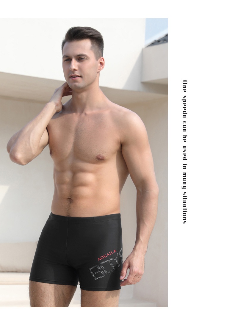 001 Sport-Boxershorts für Herren (Erwachsene) – Anti-Peinlichkeits-Badehose mit doppellagigem, schnelltrocknendem Material – Trainingshose – Direkt vom Hersteller –_voghion.com