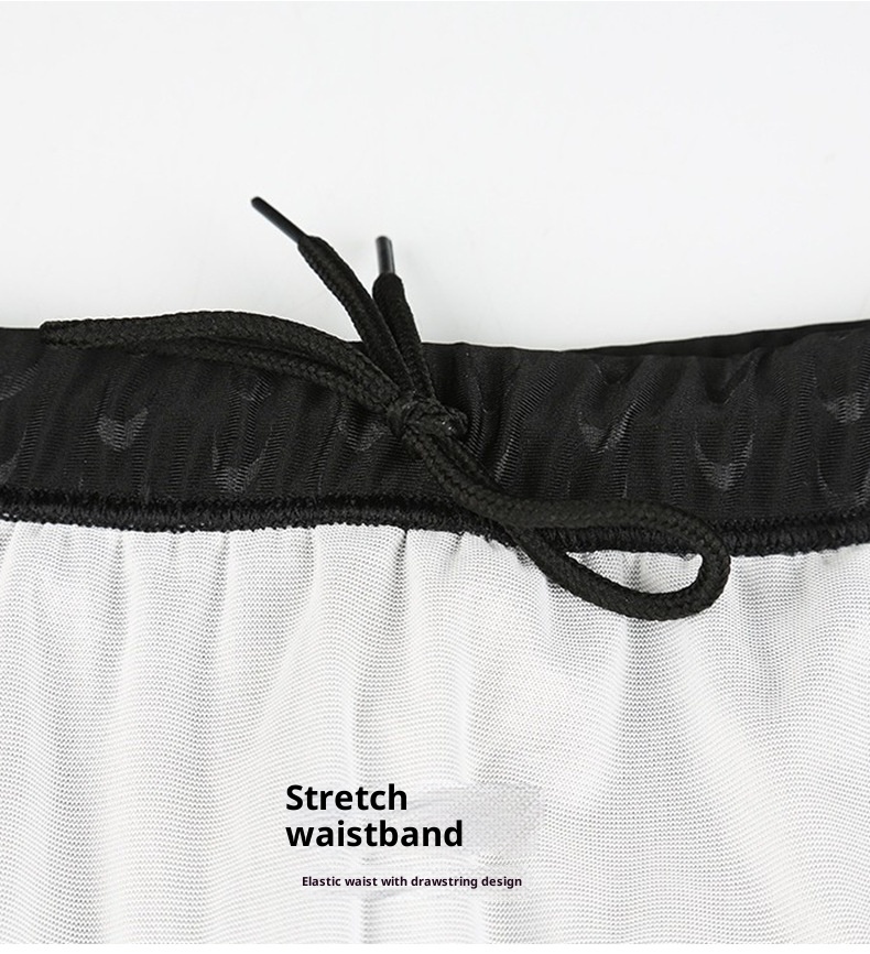 001 Wholesale Men's Large Size Five-Point Professional Long Racing Adult Boxer Beach Shorts Shark Swim Trunks_voghion.com