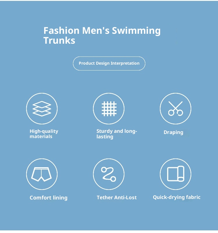 001 Swimming Boxer Factory Direct New Men's Adult Swim Trunks Plus Size Anti-Embarrassment Quick-Dry High-Waist Swimwear_voghion.com