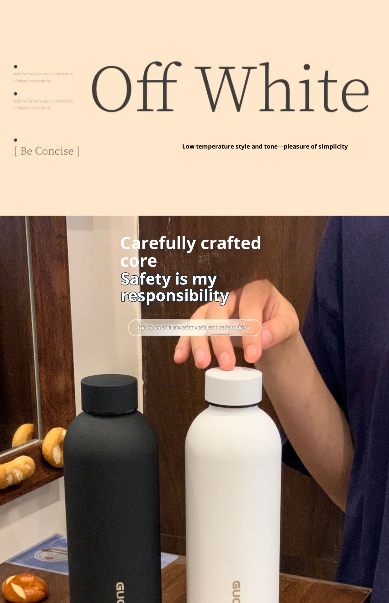 001 Cross-Border American Double-Layer Stainless Steel Portable Sports Water Small Bottle Narrow Mouth Insulated Cup_voghion.com