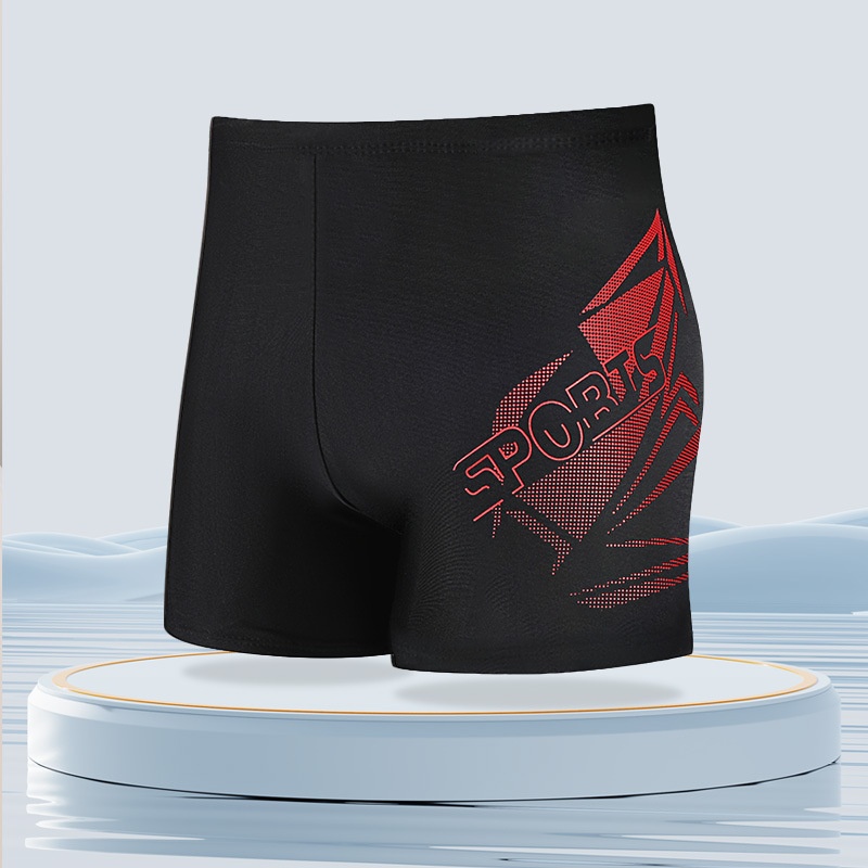 001 Plus Size Swim Trunks Boxer Loose Anti-Embarrassment Quick-Dry Swimming Suit Men's Adult Hot Spring Set Equipment_voghion.com