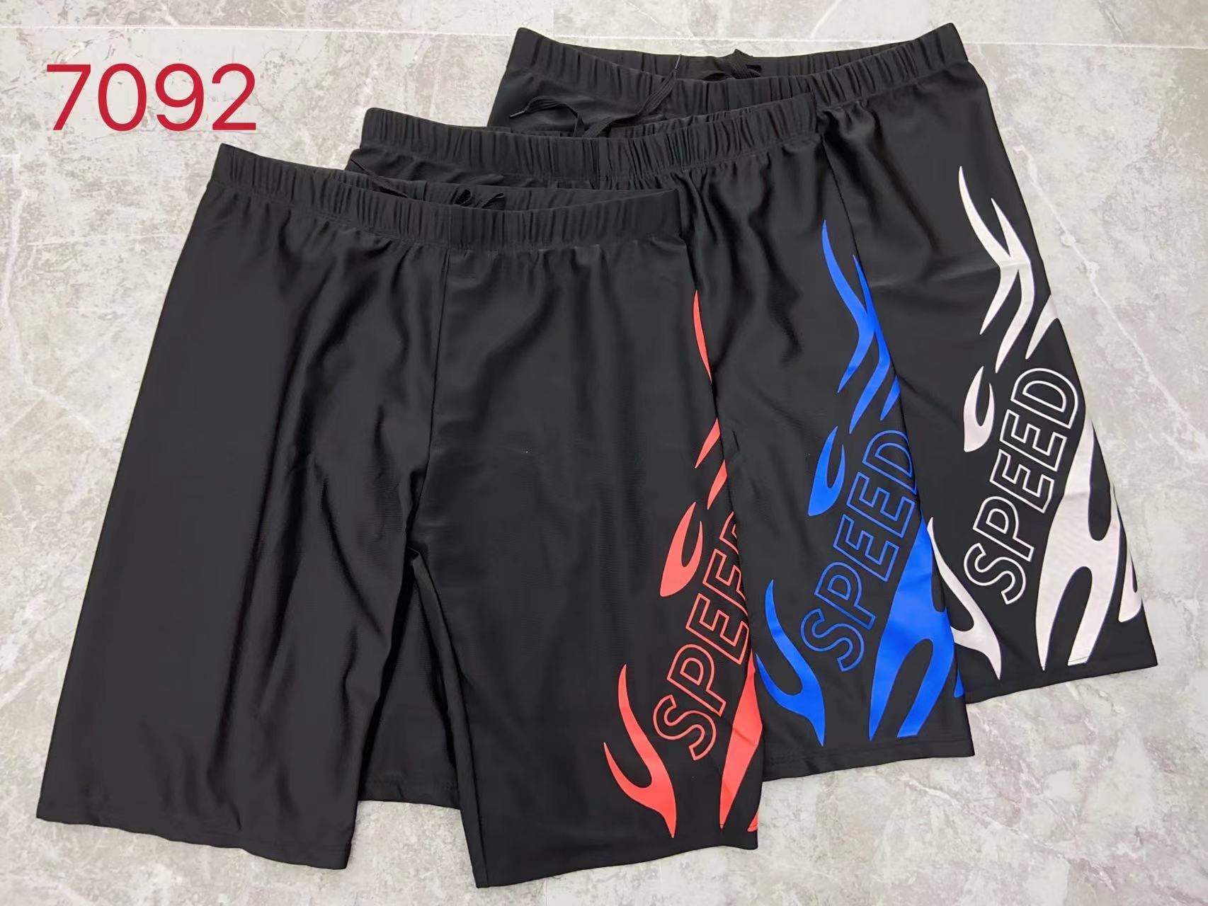 001 Bequeme Boxershorts für Erwachsene in Übergröße, Fünf-Punkt-Design, Badehose mit Blumenmuster für Herren_voghion.com