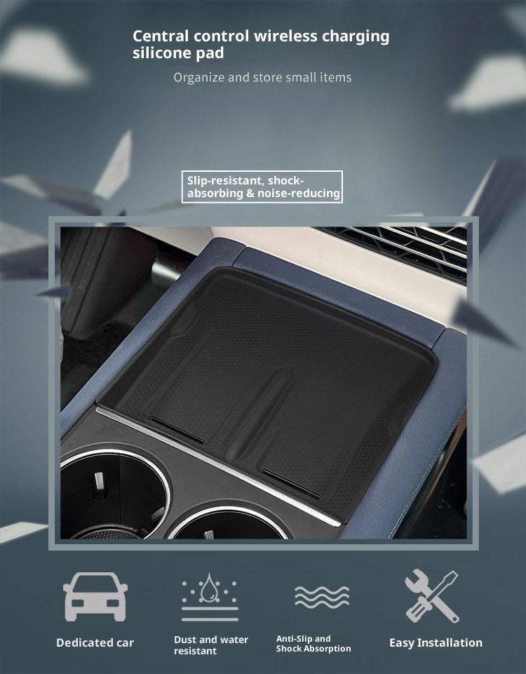 Adatto per il modello 23-25 Xpeng G6 Controllo centrale Tappetino antiscivolo in silicone per la ricarica wireless Speciale per interni auto_voghion.com