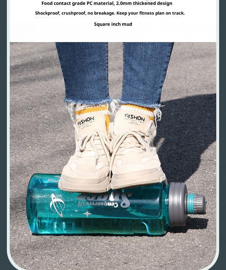 001 Bottiglia extra large per uomo, brocca d'acqua portatile di alta qualità, sport all'aria aperta, cantiere, spazio antiurto_voghion.com