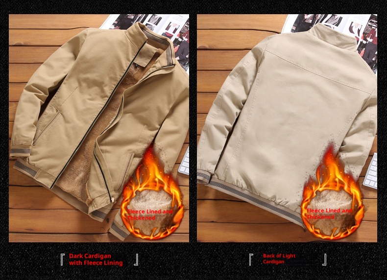 ActiveGo ActiveGo Cross-Border European And American Winter Slim Fit Retro Turn-Down Collar Thick Corduroy Jacket Foreign Trade Youth_voghion.com