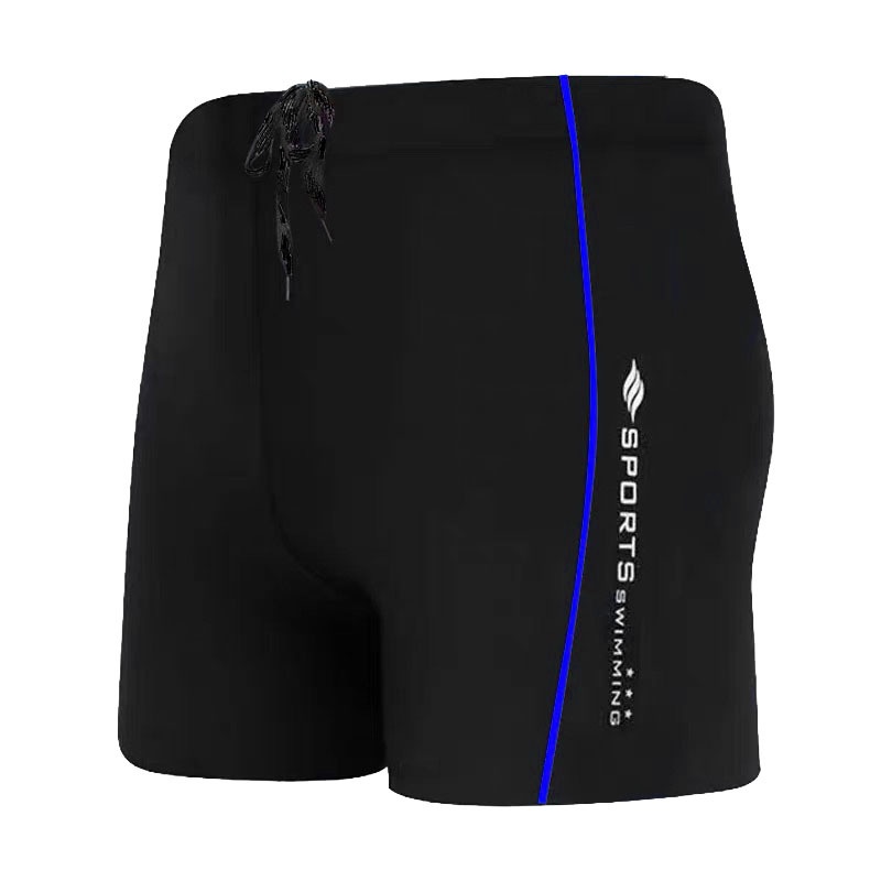 001 Adult Men's High Elasticity Boxer Shorts With Waist Drawstring Quick-Dry Gear Hot Spring Swimming Trunks Wholesale_voghion.com