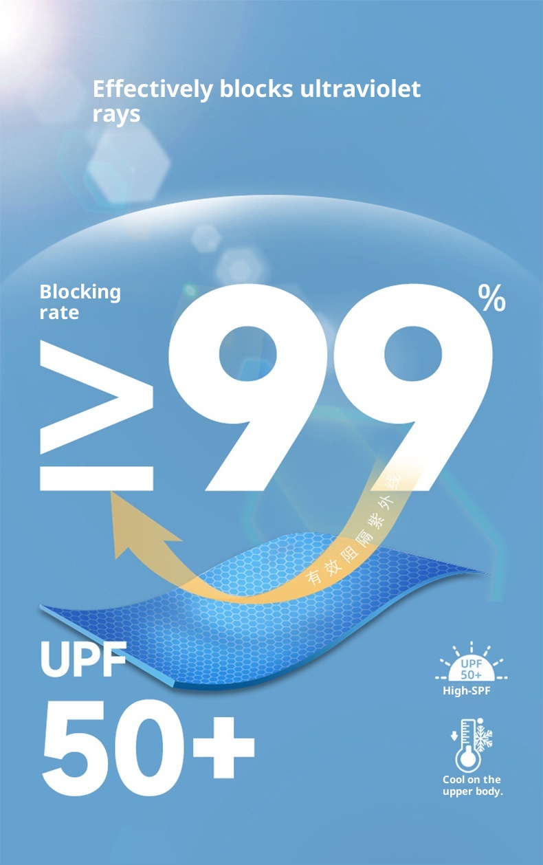 ActiveGo ActiveGo Estate Nuovo UPF50+ Leggero Traspirante Abbigliamento da Sole per Donna Protezione UV Giacca in Pelle Cappotto da Donna DSS095_voghion.com