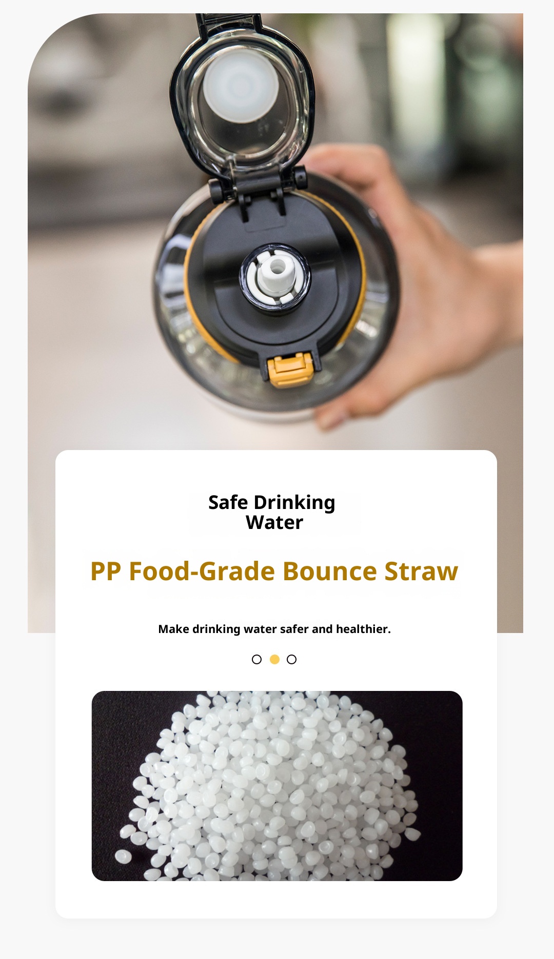 001 Tritan Verdickte Fitness-Trinkflasche mit großem Fassungsvermögen für Herren, tragbar, hitzebeständig, für Outdoor-Sportarten, Tonne, Fassform_voghion.com