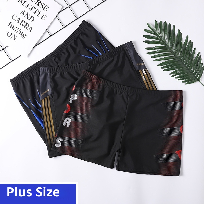 001 2020 New Large Hot Spring Wholesale Adult Men's Boxer Shorts 150kg Plus Size Swimming Trunks_voghion.com