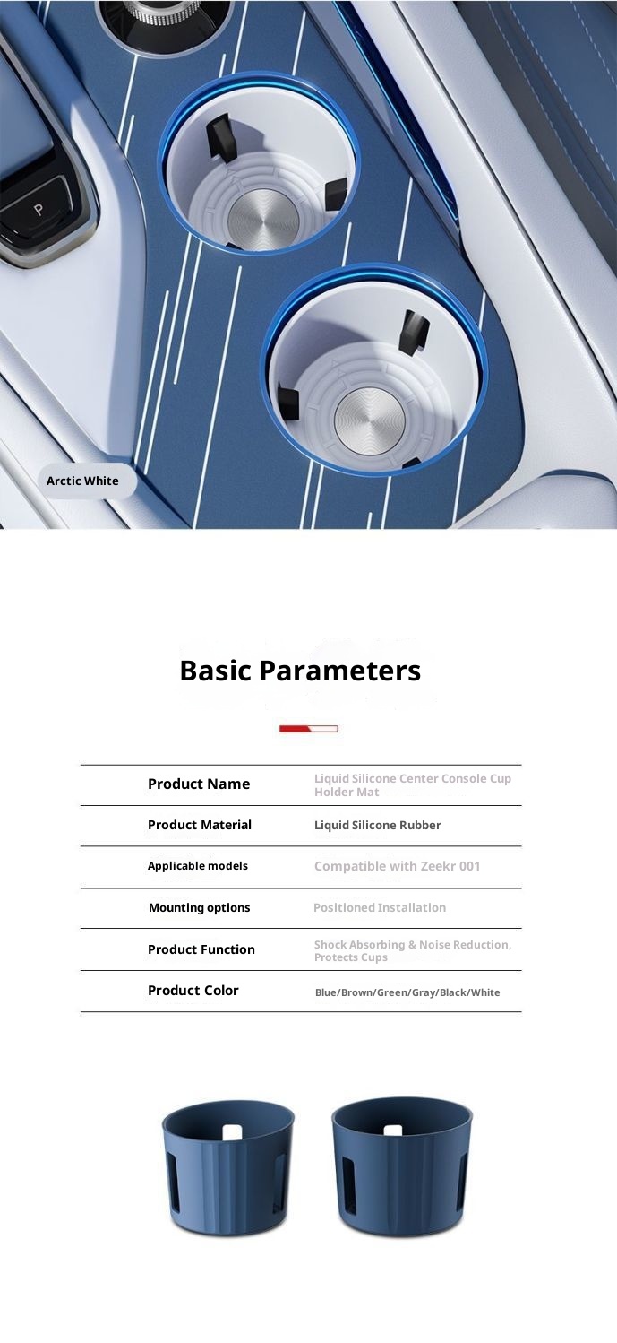 Kompatibel mit Geekyship 001 Zentralbedienfeld Silikonhalterhülle Spezialzubehör Auto-Bechermatte Dekoration für_voghion.com