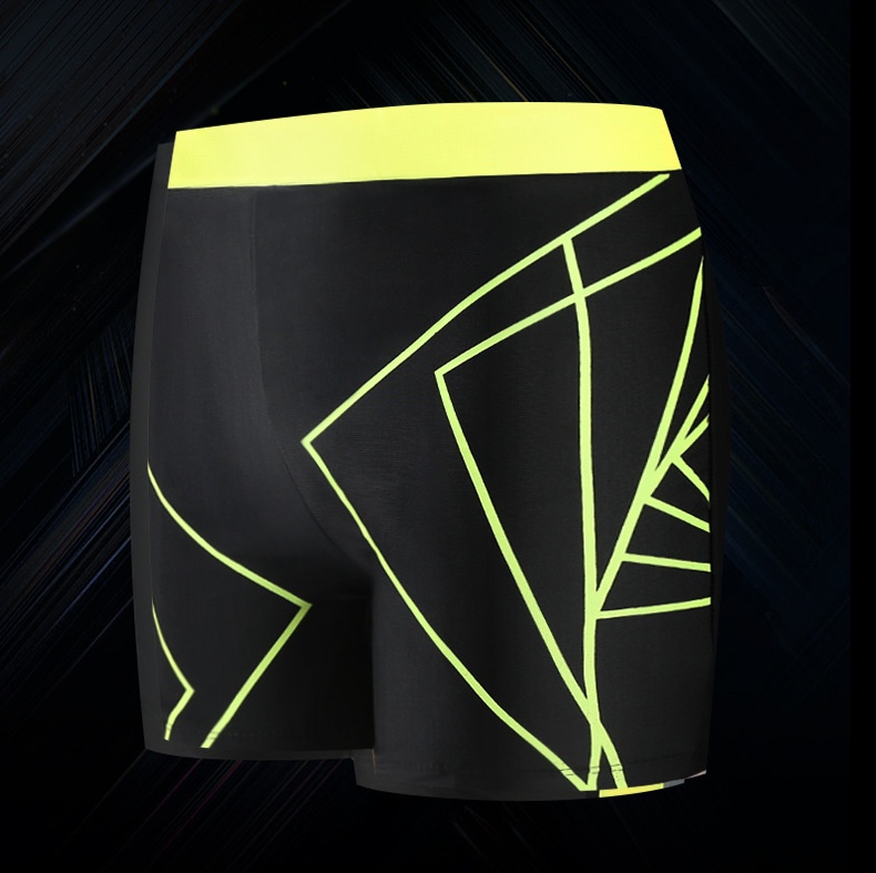 001 Men's Swim Anti-Embarrassment Adult Plus Size Fashion Color Block Polyester Beach Shorts Seaside Vacation Hot Spring_voghion.com