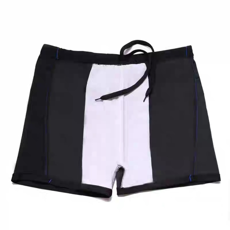 001 Adult Men's High Elasticity Boxer Shorts With Waist Drawstring Quick-Dry Gear Hot Spring Swimming Trunks Wholesale_voghion.com