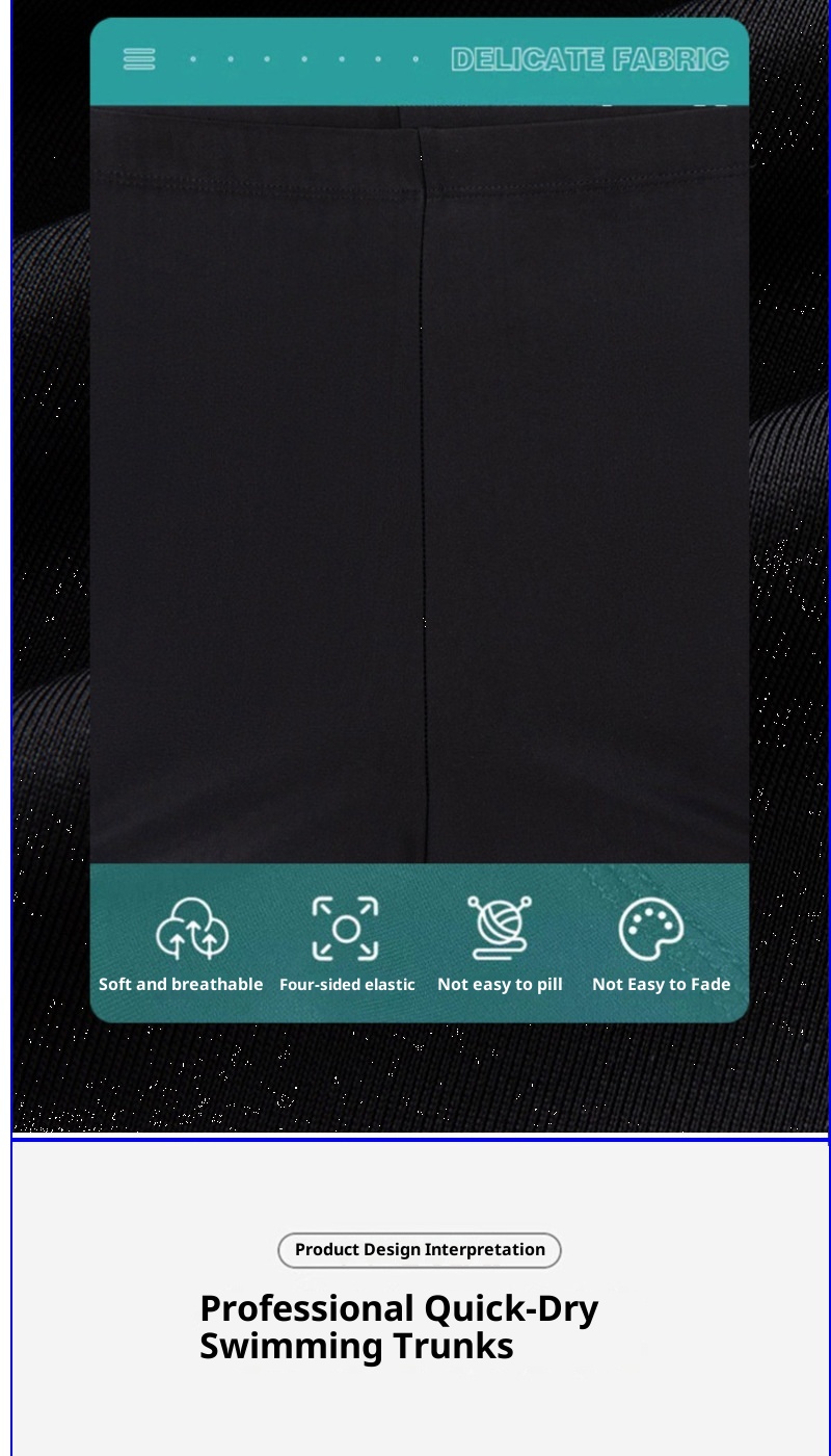 Short de bain grande taille homme (150 kg) - Séchage rapide - Coupe ample - Modèle adulte_voghion.com