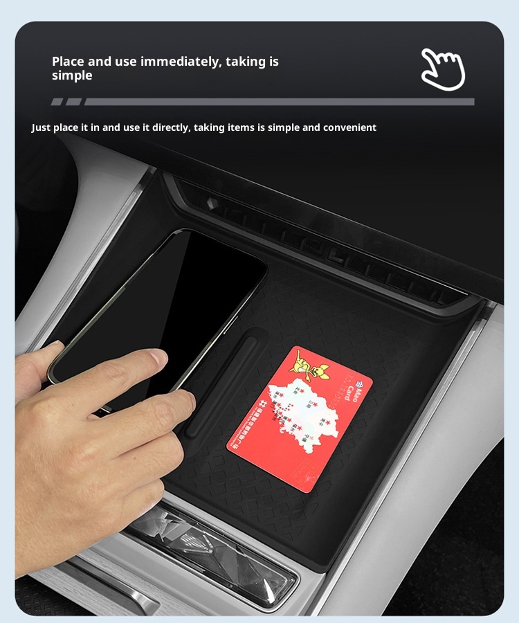 Suitable For 24 Models Xingtu Xingjiyuan ES Central Control Wireless Charging Panel Silicone Anti-Slip Dustproof Storage_voghion.com