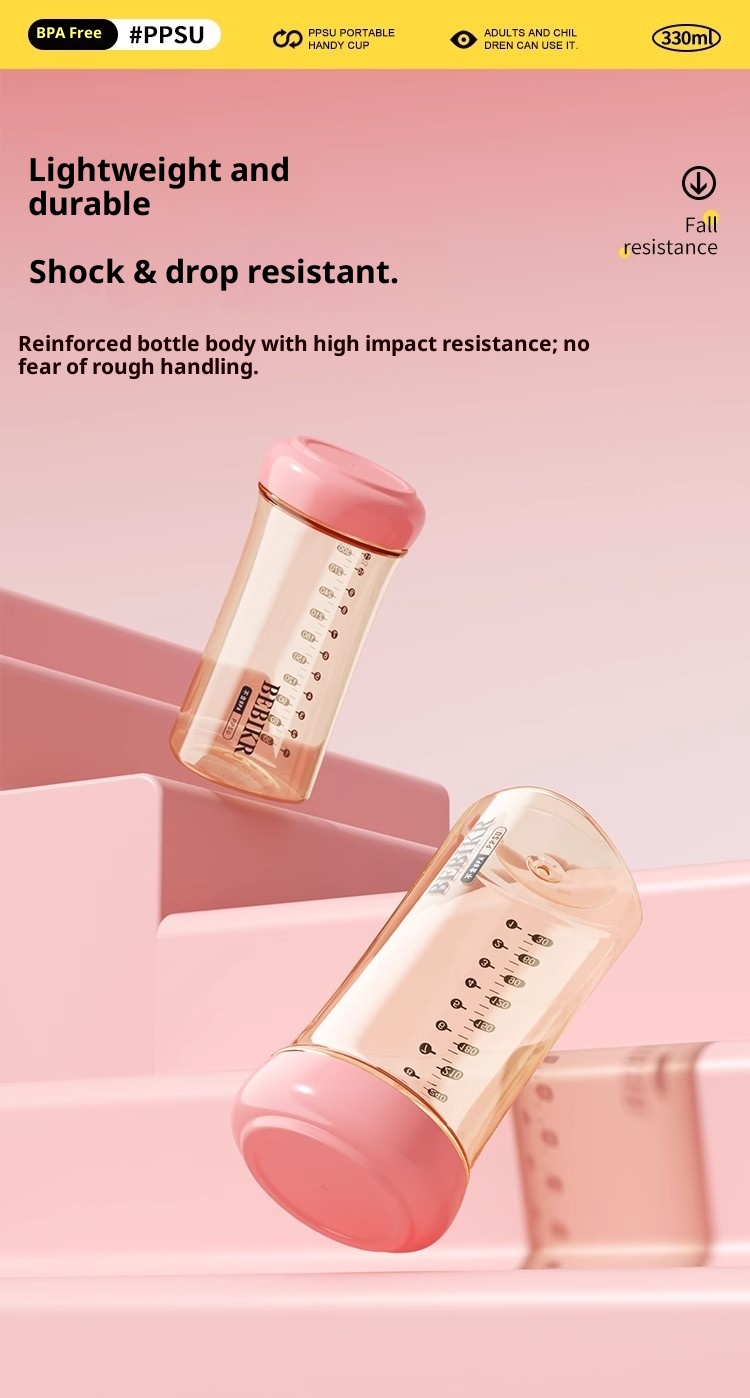 001 PPSU Mini 330ml Leak-Proof High Temperature Resistant Pocket Portable Student Girl Lightweight Travel Water Cup_voghion.com