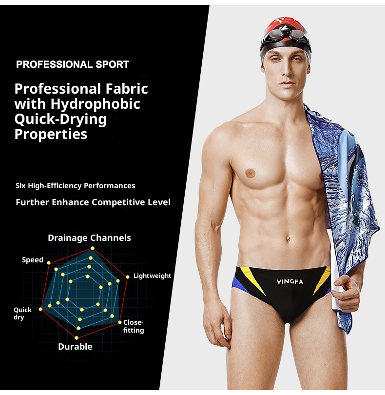 001 Yingfa Herren-Triangel-Badehose, Rennbadehose für Erwachsene, professionelles Training, Wettkampfbademode 9617_voghion.com