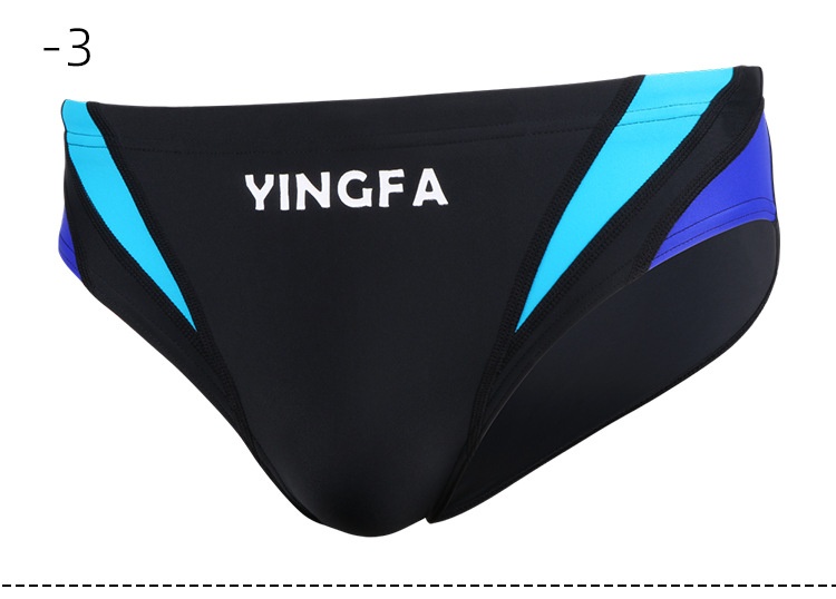 001 Yingfa Men's Racing Training Triangle Adult Children Professional Competitive Swim Trunks_voghion.com