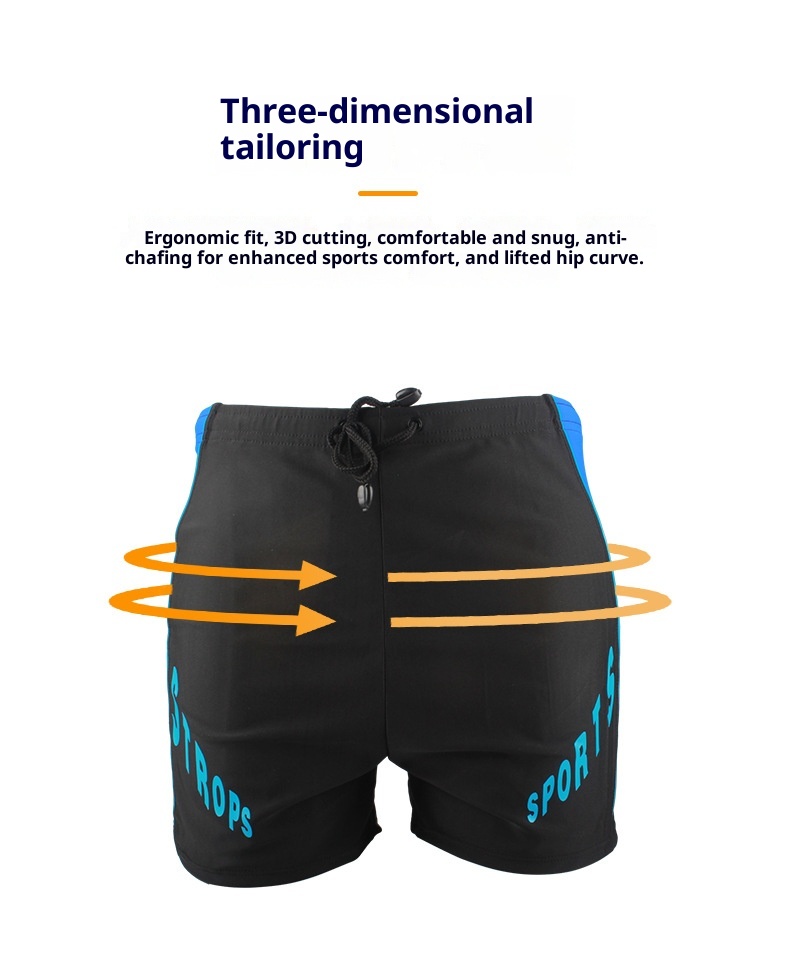 001 Sportliche Badehose mit Print, schnelltrocknend, locker, atmungsaktiv, hoher Bund, Badeshorts für Erwachsene, Sommer, neue Herren-Bademode_voghion.com