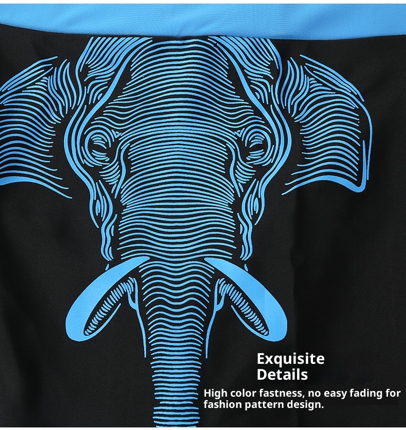 001 Herren-Badeshorts in Übergröße mit Print, lockerer Passform, schnelltrocknend und blickdicht – Hersteller_voghion.com