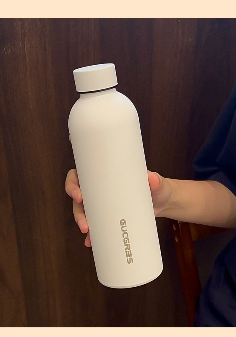 001 Cross-Border American Double-Layer Stainless Steel Portable Sports Water Small Bottle Narrow Mouth Insulated Cup_voghion.com