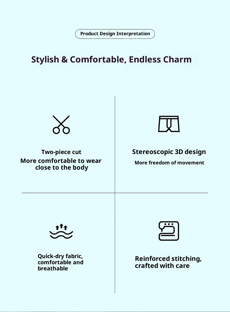 001 Modische, bequeme Badehose für Erwachsene in großen Größen – schnelltrocknend, atmungsaktiv und komfortabel_voghion.com