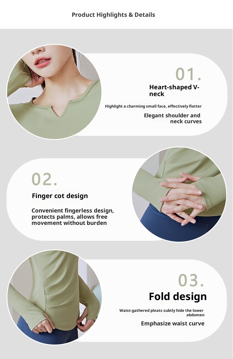 ActiveGo ActiveGo Cross-Border V-Neck Sleeve Yoga Wear Tummy Control Butt Lift Slim Fit Patchwork Long Outdoor Running Sports Fitness_voghion.com