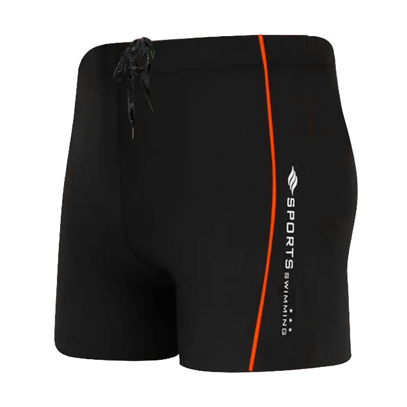 001 Adult Men's High Elasticity Boxer Shorts With Waist Drawstring Quick-Dry Gear Hot Spring Swimming Trunks Wholesale_voghion.com
