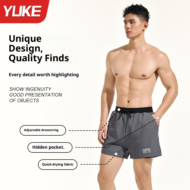 001 Men's Adult Large Size Anti-Embarrassment Double Layer Swim Trunks 2025 New Beach Shorts Swimming Gear Full Set For Men_voghion.com