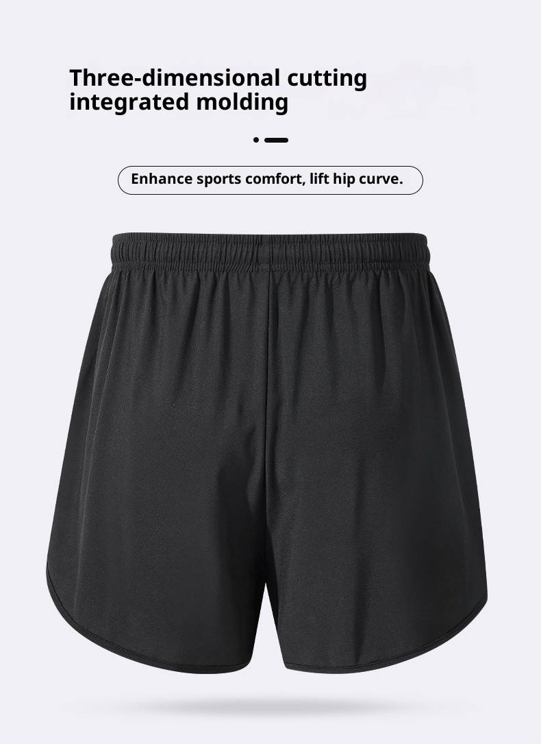 001 Adult Trunks New Professional Quick-Dry Two-Layer Loose Large Size Double-Layer Anti-Embarrassment Swimming Gear Set_voghion.com