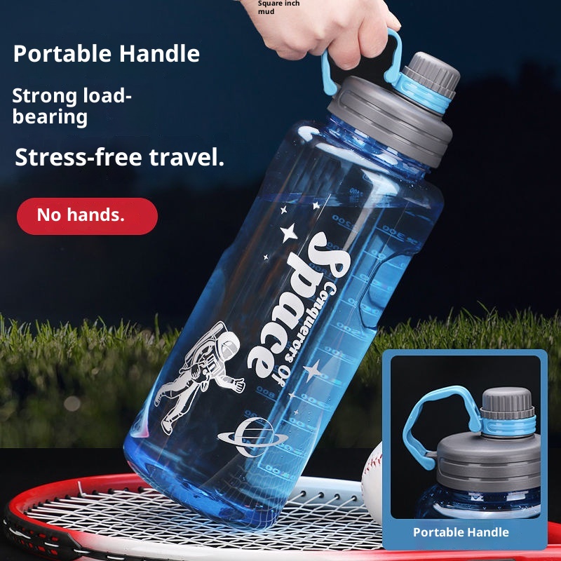 001 Bottiglia extra large per uomo, brocca d'acqua portatile di alta qualità, sport all'aria aperta, cantiere, spazio antiurto_voghion.com