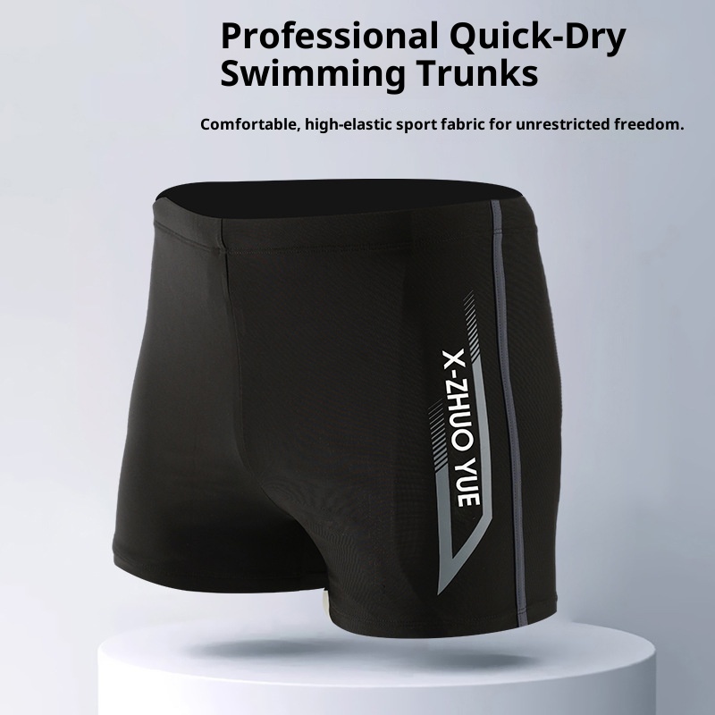 001 Badehose 2025 Neue schnelltrocknende Badehose in großen Größen – Anti-Peinlichkeits-Badeshorts für Erwachsene – Badehose für heiße Quellen – Fünf-Punkt-Schwimmhose_voghion.com