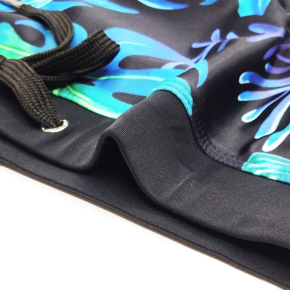 001 UXH Neue Herren Retro Farbverlauf Dreieck Badehose mit Cups Badehose für Erwachsene Strandurlaub Badehose für Herren_voghion.com