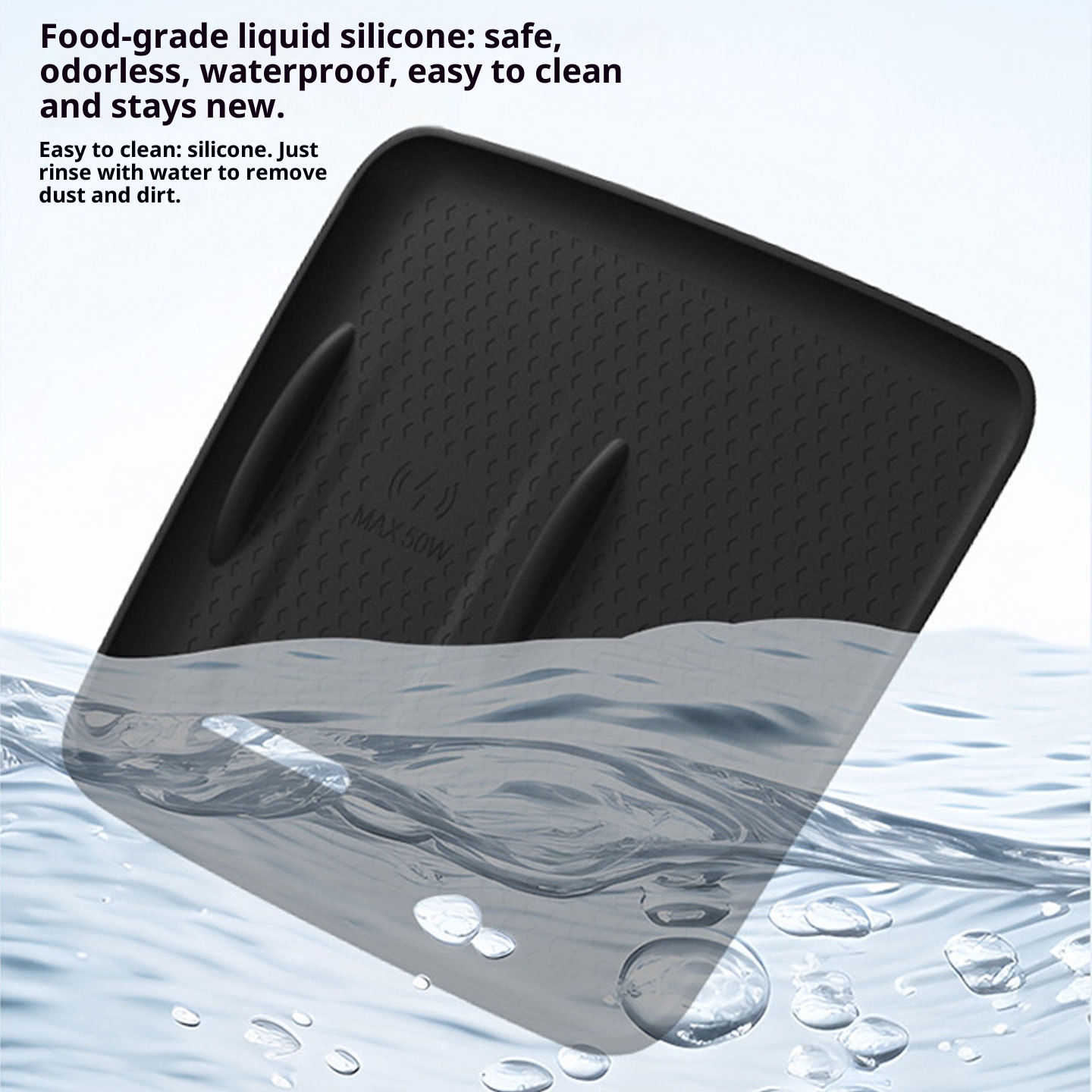 Suitable For BYD Hiace 06ev/06dmi Wireless Charging Central Control Silicone Non-Slip Phone Pad Accessories_voghion.com