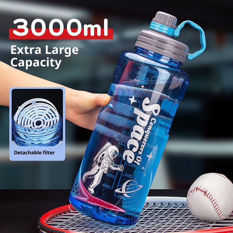 001 Bottiglia extra large per uomo, brocca d'acqua portatile di alta qualità, sport all'aria aperta, cantiere, spazio antiurto_voghion.com