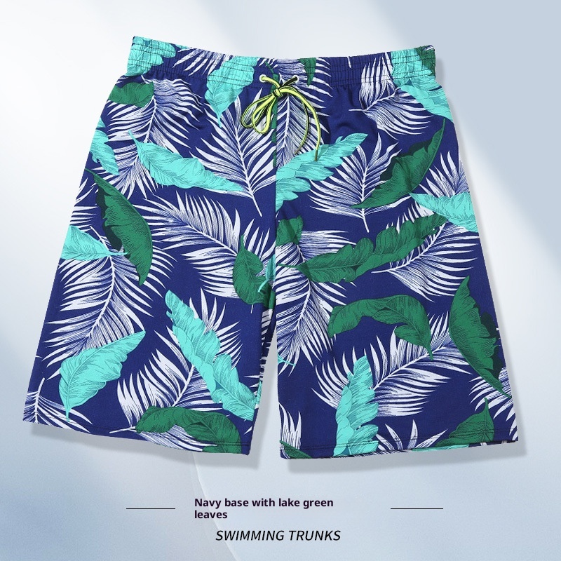 001 Plus Size Men's Swim Adult Comfortable Breathable Anti-Embarrassment Beach Shorts Fashion Printed Hot Spring Swimming_voghion.com