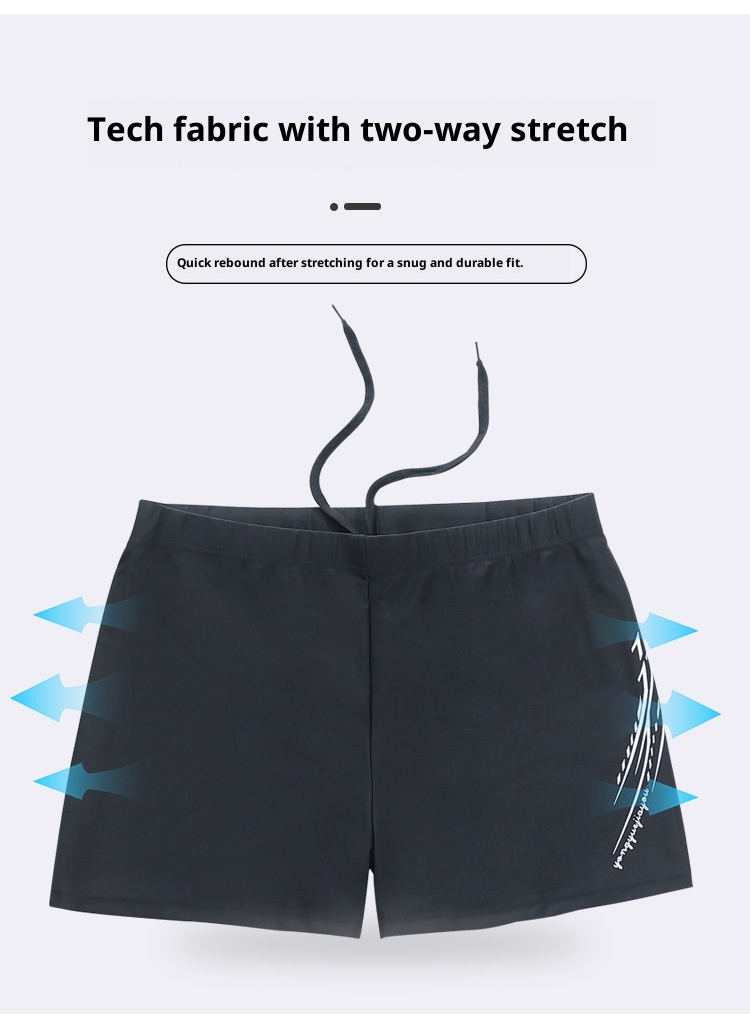 001 Herrenmode Boxer-Badehose in großen Größen – schnelltrocknend, ideal für Sport, Strand und Freizeit._voghion.com