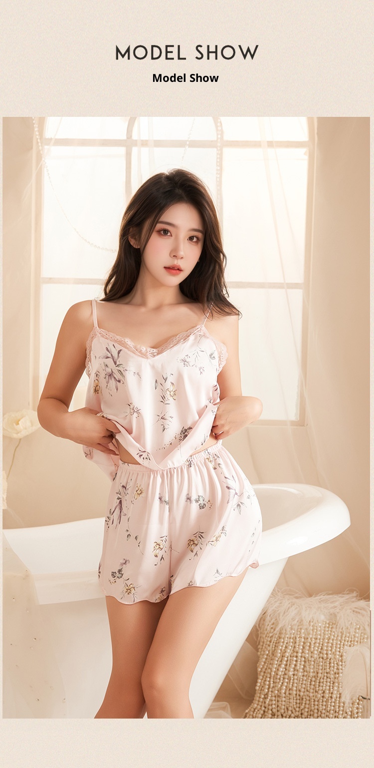 LuvBox Sexy Pure Desire Temptation Dead Stock Piccolo Seno Non C'è Bisogno di Togliersi Due Pezzi Cinghie Camicia da Notte Set Erotico Abbigliamento da Notte_voghion.com