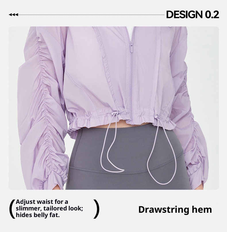 ActiveGo ActiveGo Haut de sport court et léger à taille marquée pour femme, idéal pour les activités de plein air, les déplacements quotidiens et les loisirs, couleur unie, style yoga_voghion.com