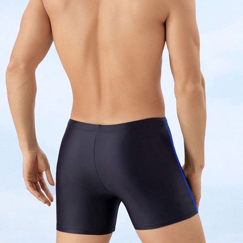 001 Adult Men's High Elasticity Boxer Shorts With Waist Drawstring Quick-Dry Gear Hot Spring Swimming Trunks Wholesale_voghion.com