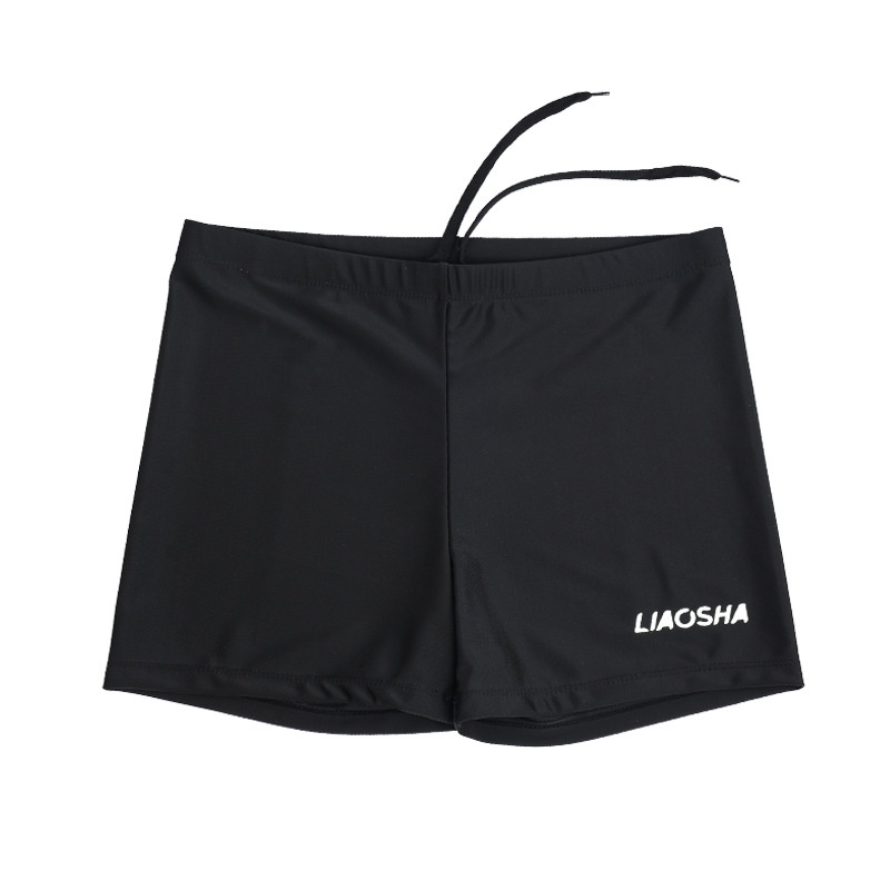 001 Men's Swimming Trunks Boys' Boxer Shorts Three-Quarter Length Anti-Embarrassment Quick-Dry Fashion Slim Fit Swimsuit_voghion.com