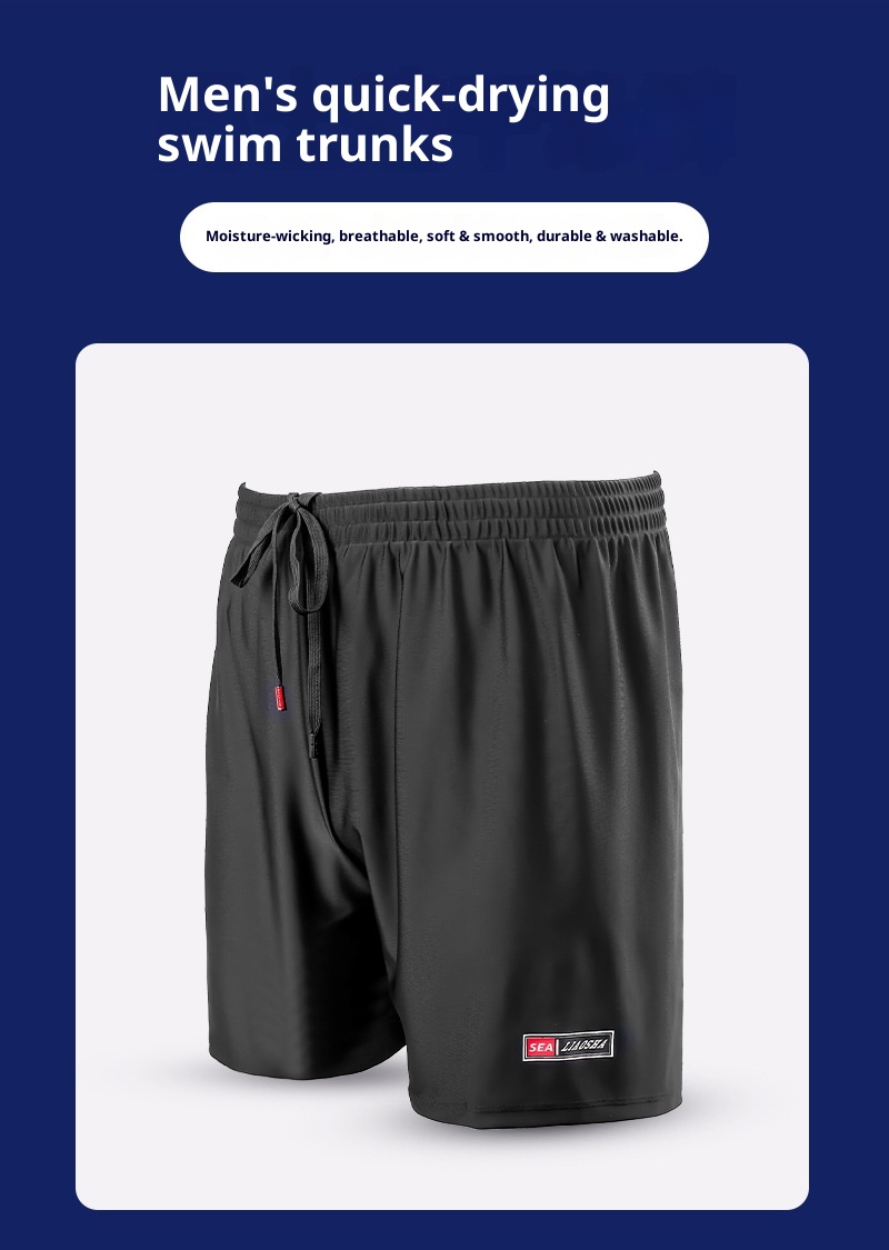 001 Herren-Boxershorts, Dreiviertellänge, schnelltrocknend, lockere Passform, Badehose für Jungen bis 140 kg, Übergrößen, Bademode_voghion.com