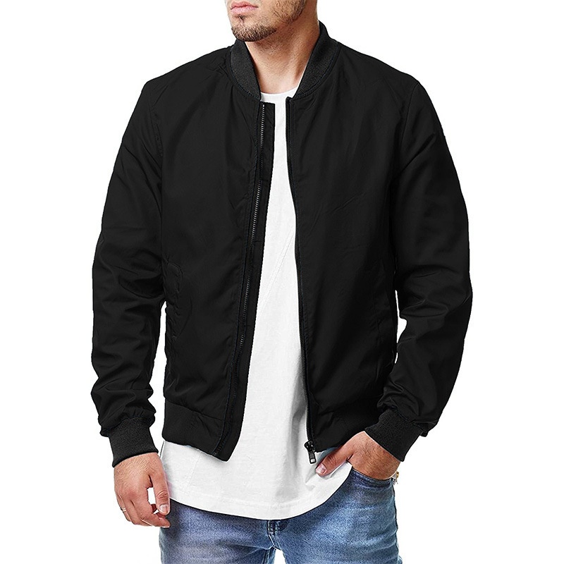 ActiveGo ActiveGo New European American Style Bomber Spring And Autumn Cross-Border Casual Trendy Plus Size Men's Zipper Jacket 5XL_voghion.com
