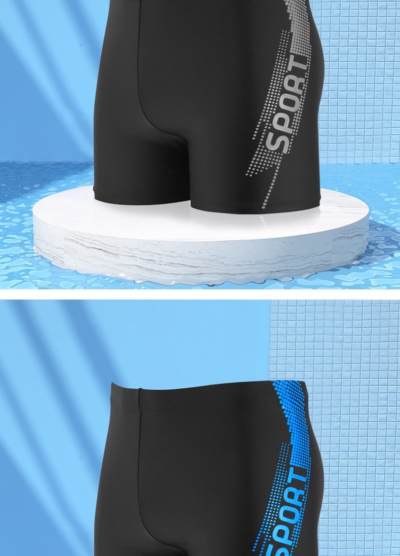 001 Adult Swimwear Set Manufacturer Wholesale Plus Size Quick-Dry Five-Point Trunks Cap Swim Goggles Men's Swimming Gear_voghion.com