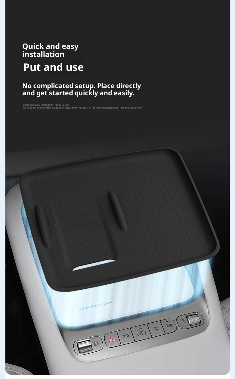 Suitable For BYD Hiace 06ev/06dmi Wireless Charging Central Control Silicone Non-Slip Phone Pad Accessories_voghion.com
