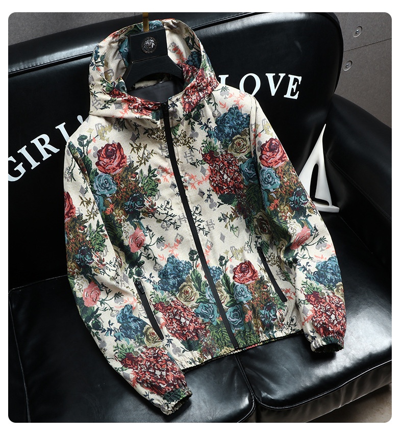 ActiveGo ActiveGo, marchio europeo alla moda, giacca con cappuccio di alta qualità da uomo, autunno, nuovo, cappotto stampato alla moda_voghion.com