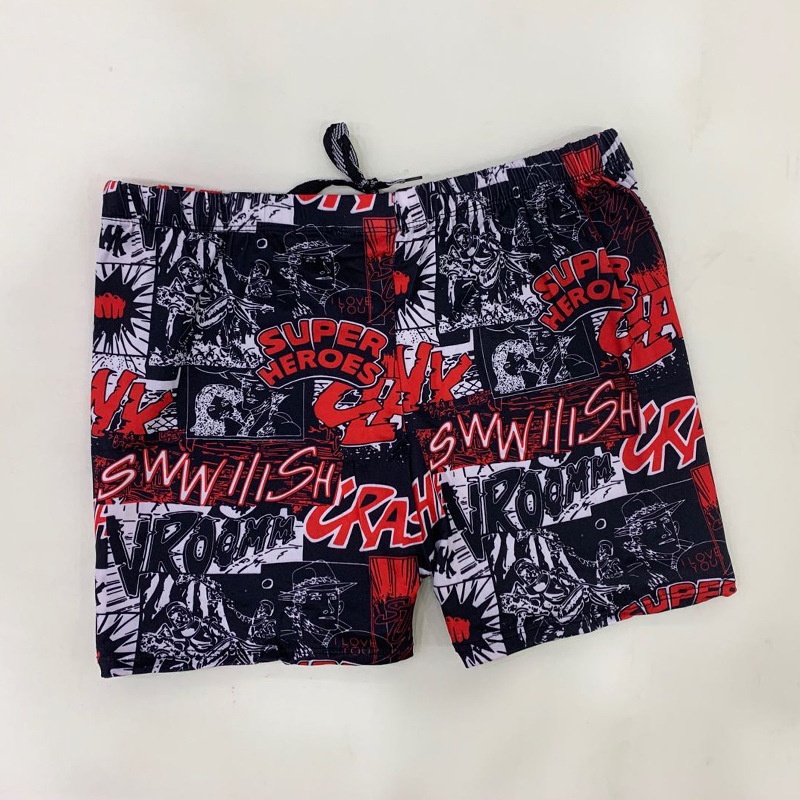 001 Fashion Men's Swim Trunks Boxer Adult Printed Hot Spring 2025 New Loose Swimming Shorts For Men_voghion.com