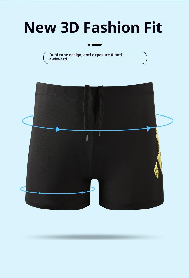 001 Heren Volwassen Comfortabele Boxershorts Plus Size Gear Snel Drogende Badkleding Zwembroek_voghion.com